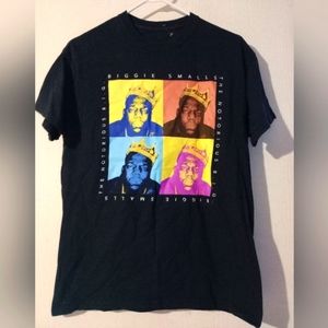 Notorious B.I.G. T-Shirt Mens Medium Black Biggie Smalls‎